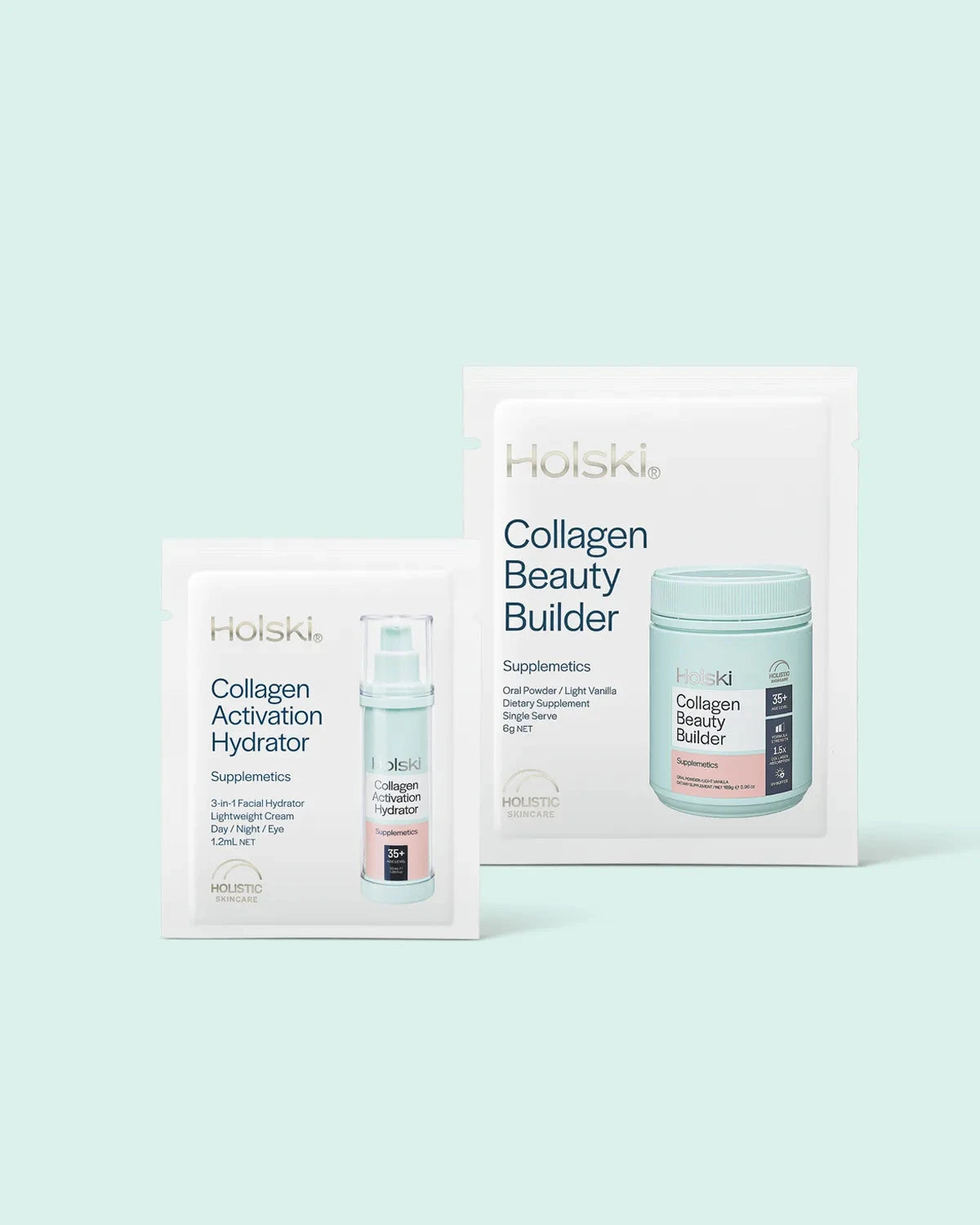 Holski Collagen Beauty Builder and Activation Hydrator sample pack