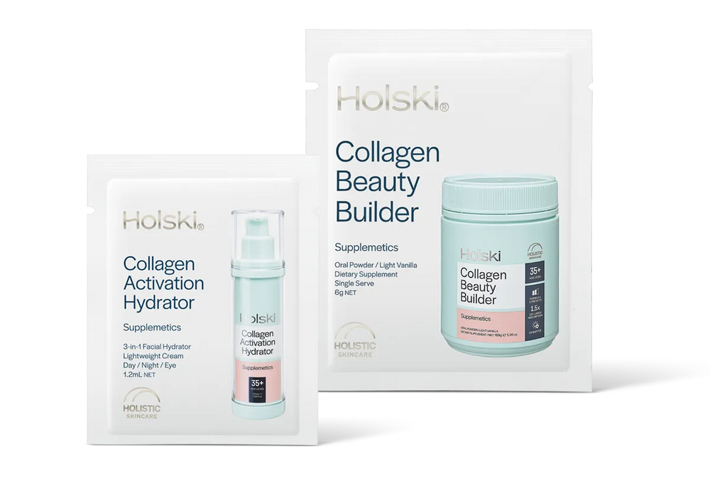 Holski Collagen Beauty Builder and Activation Hydrator sample sachets