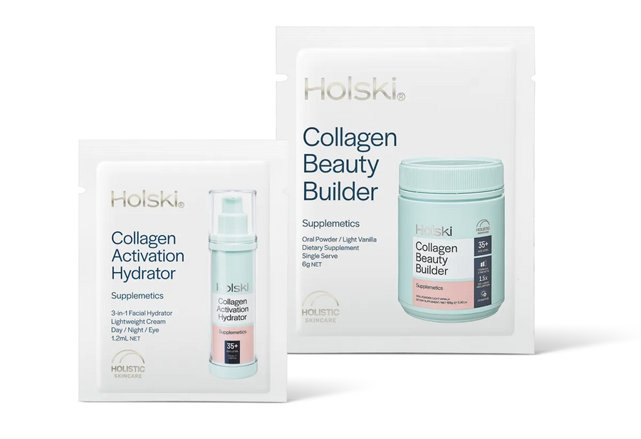 Holski Collagen Beauty Builder and Activation Hydrator sample sachets