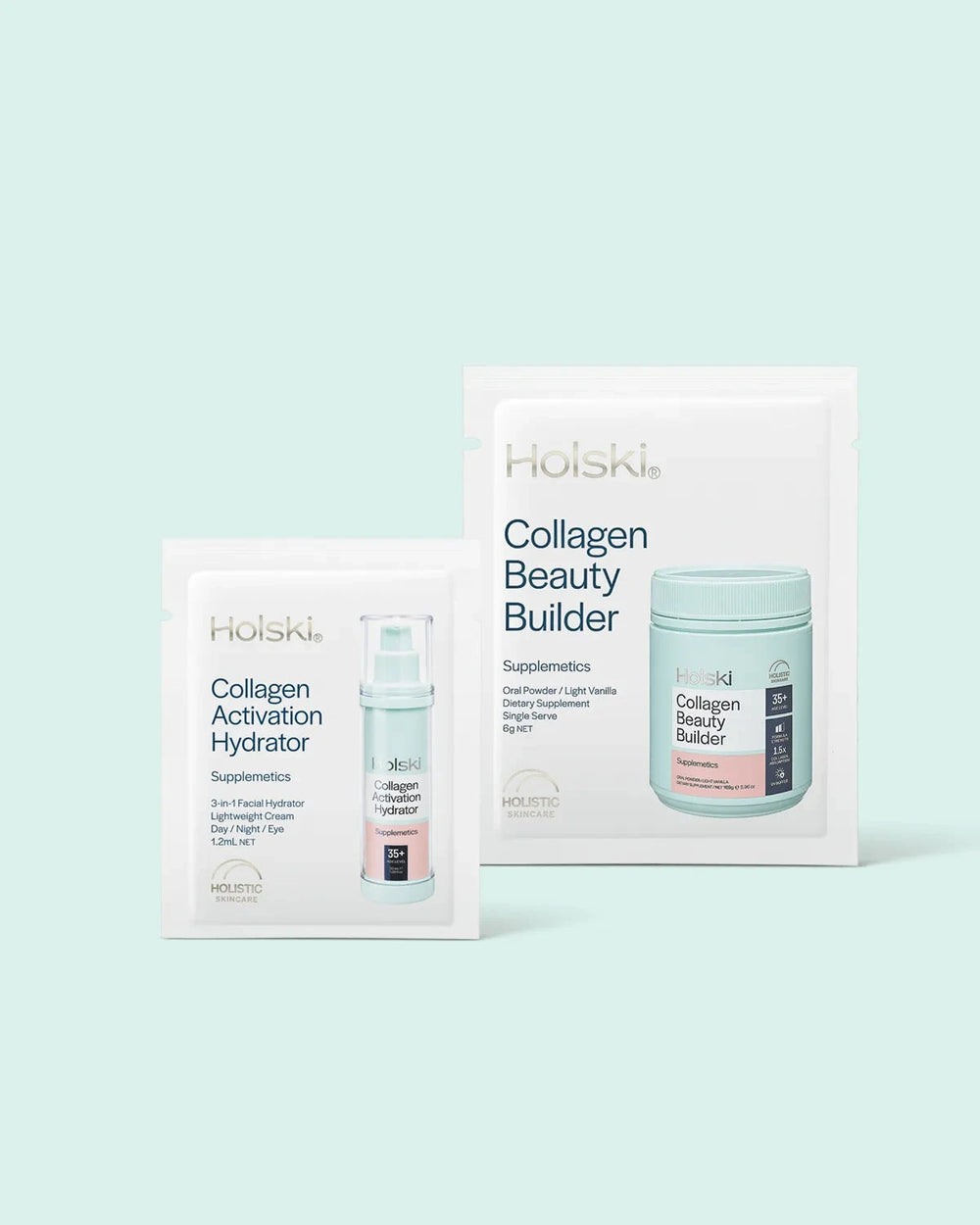 Holski Collagen Beauty Builder and Activation Hydrator sample pack